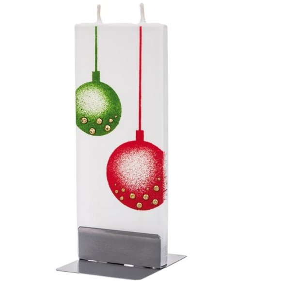 Flatyz - UNOPENED Christmas Handmade Twin Wicks Candle with Steel Stand - NWT - Picture 3 of 7